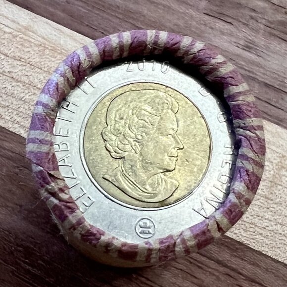 Wonderful Roll of 25 x 2010 16-Serration Canada $2 Toonies! - Picture 3 of 14
